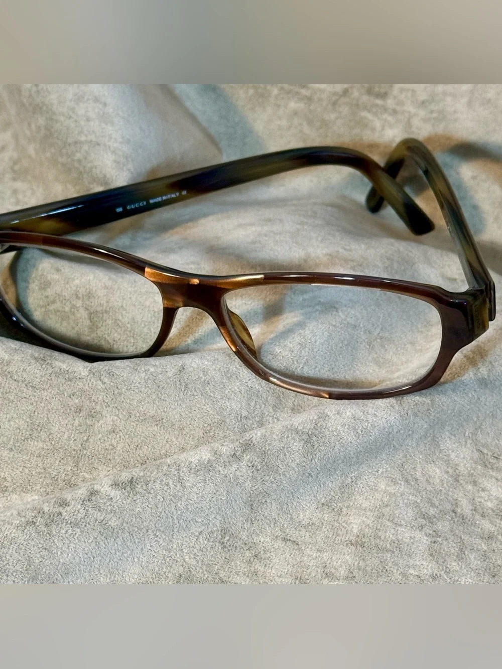 Gucci Women’s Tortoiseshell Rectangular Glasses - Brown